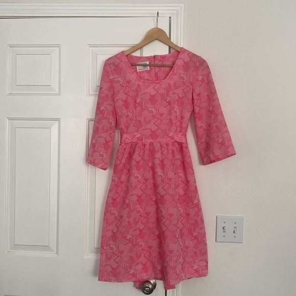 Motto Bay LTD vintage pink midi dress, size small. - Picture 14 of 14